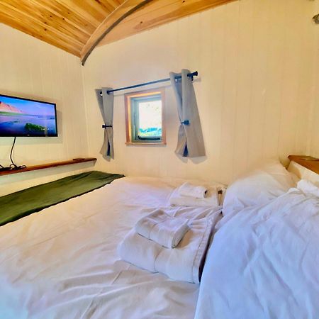 Romantic Nature Retreat, Luxury Glamping & Stargazing Views - Dragonfly Shepherd Hut Yarpole Bagian luar foto