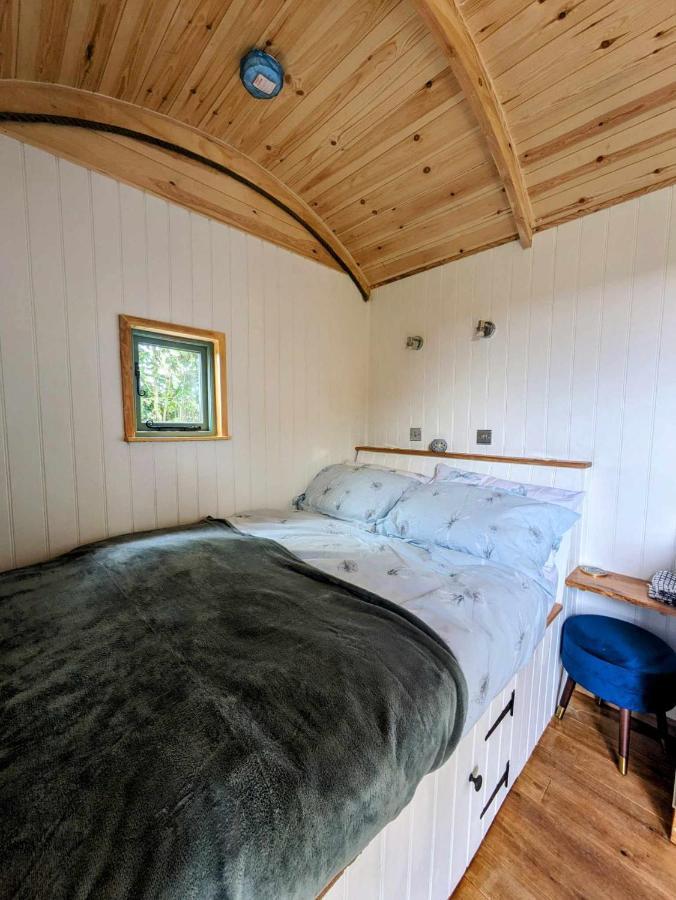 Romantic Nature Retreat, Luxury Glamping & Stargazing Views - Dragonfly Shepherd Hut Yarpole Bagian luar foto
